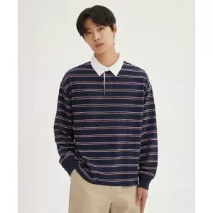스파오 SPAO [내추럴코튼] 럭비 스트라이프 긴팔티_SPLSF49C02 SPLSF49C02 560302