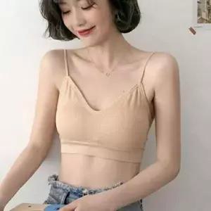 브라탑 여성 요가복 캡나시 스트랩 민소매