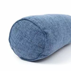 원통 쿠션(깔끔한15x40cm) (블루) 미니롱쿠션 미니원형롱쿠
