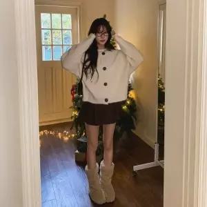 [다잇템] 여성용 카디건 앙고라 스웨터 빅버튼 U넥 봄가을용_23943394_588872