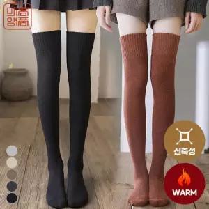 마름양품 겨울 여성 두툼하고 따끈한 기모 니삭스 스타킹 양말 발토시 긴양말