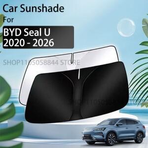 BYD 씰 U DM i 액세서리 2025 송 플러스 EV 시리온 6 - 전면 유리창 햇빛 가리개 차단 보호대