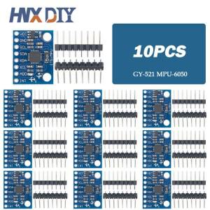 1-10pcs GY521 MPU6050 IIC I2C 인터페이스 Arduino 용 3 축 아날로그 자이로 스코프 센서 가속도계 호환