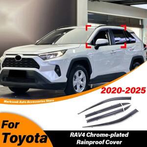 Toyota RAV4 2020 크롬 도금 장식 썬 바이저 레인 커버 바디 블록 액세서리