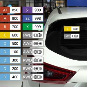 13x4.2cm Forza Horizon 모터 스포츠 레이싱 게임 재미 있은 자동차 스티커 창 트렁크 DIY PVC 비닐 장식