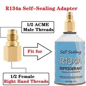 내구성이 뛰어난 냉장고 프레온 충전 호스(게이지 키트 포함) R134A R12 R22 BPV31 피어싱 탭 밸브 포함 A/