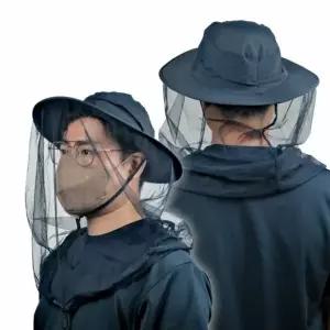 사파리 메쉬 양봉 벌초 모자 방충 햇빛 모기