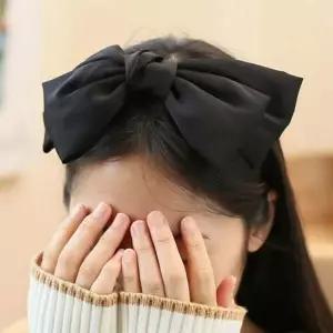 새틴 리본 헤어액세서리 엔젤슈슈 왕 헤어밴드 헤어액