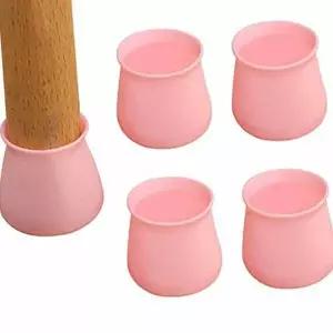 의자 실리콘의자발캡 핑크 원형 미끄럼방지 L
