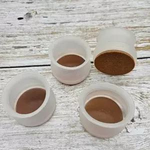 의자다리 실리콘의자발캡 반투명 특대 원형 1세트 4P