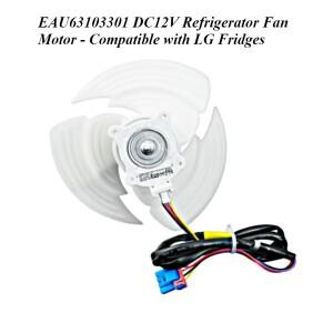 EAU63103301 DC12V 냉장고 팬 모터 - LG 호환 호환 가능 긴 케이블 콘덴서 송풍기 교체