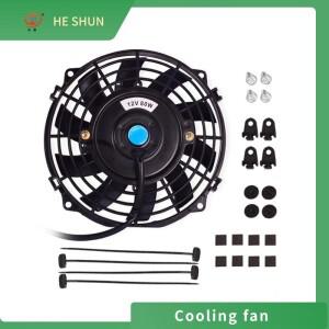 차량호환  냉각 선풍기 라디에이터 범호환  자동차 설치 수정 2800rpm 210mm 7 인치 80W 12V 24V