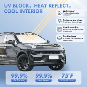 Lynk & Co 01 자동차 선 그늘 앞 창 커버 바이저 유리 차양 액세서리