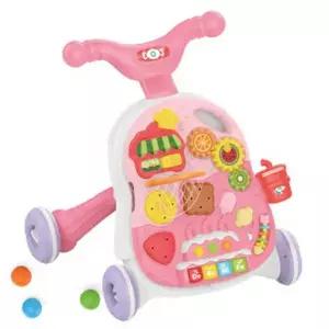 [하늘썬별] 2in1 과일 아기걸음마 러닝테이블 핑크 heanhe0815