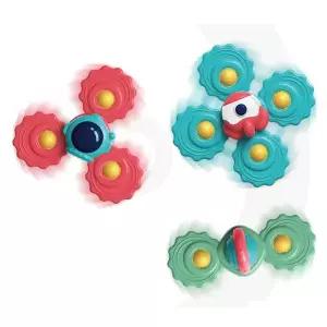 [하늘썬별] 우주선 흡착 회전 스피너 딸랑이 치발기 3Pcs heanhe0108