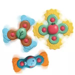 [하늘썬별] 숲친구 소프트 흡착 회전 스피너 딸랑이 치발기 3Pcs heanhe0107