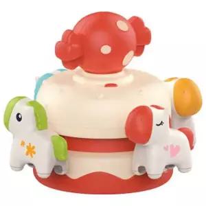 [하늘썬별] 회전 목마 흡착 멜로디 박스 핑크 heanhe8049