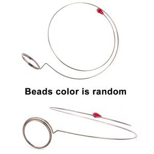 실버 라운드 와이어 루페 안경 거치대 밴드 헤드 시계   수리 도구 1개