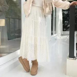 [다잇템] 여성 귀여운 롱 하트 레이스 스커트_23961487_588872