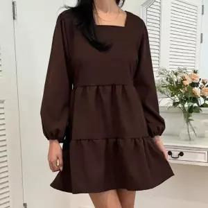 [하프클럽/]빅사이즈 512 네모카라티어드원피스 DYPV836