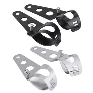 포크 마운트 헤드 라이트 클램프 35-43mm 바이크 오토바이 브래킷 헬기 카페 레이서 용 튜브 키트