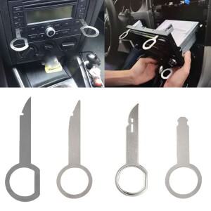 라디오 제거 도구 스테레오 키 릴리스 핀 헤드 유닛 VW audi 호환 Skoda Ford tesla 호환 자동차 액세서리