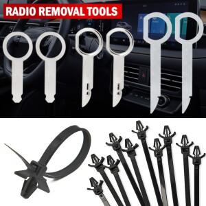 라디오 제거 도구 스테레오 키 릴리스 핀 헤드 유닛 오디오 VW audi 호환 tesla 호환 자동차 액세서리 용