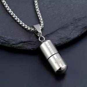 캡슐 알약목걸이 팬던트 십자가 스틸 케이스 향수 알약 목걸이