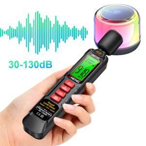 소리탐지기 LED 디스플레이가있는 데시벨 미터 휴대용 사운드 레벨 미터 데시벨 테스터 가정용 동네 공장 디지털 소음 측정기