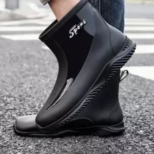 [하프클럽/]용 숏 캐주얼 남성 레인 필수템 장화 부츠 코디 발목