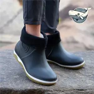 [하프클럽/]겨울 방한 남자 방수 털장화 발열 레인부츠