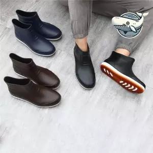 [하프클럽/]방수 패션 남자 레인부츠 장마 워커스타일