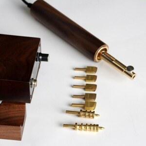 전기 인두 크리져 가죽 도장 납땜기 9종 기계만 열커터 가 엣지 온도조절 조절