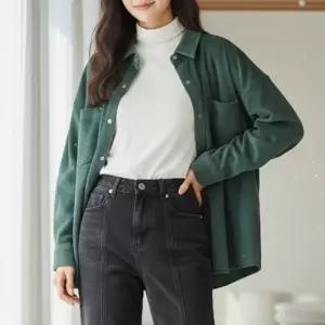 빅사이즈 512 빅포켓골덴똑딱이남방 DSMV645