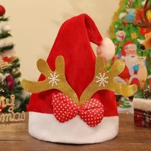 [마이모노샵] 황금 사슴뿔 리본 루돌프모자 파티 크리스마스 연말