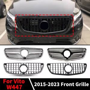다이아몬드 GTR  전면 라디에이터 그릴 입구 메르세데스 호환 벤츠 호환 Vito W447 - 튜닝 액세서리 중간