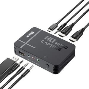 EZCAP288 HD AV 비디오 캡처 카드 아날로그 오디오를 디지털로 변환하여 녹화를 USB 장치에 저장 PC 필요