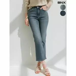 [하프클럽/BNX]여성 워싱 세미부츠컷 데님 팬츠