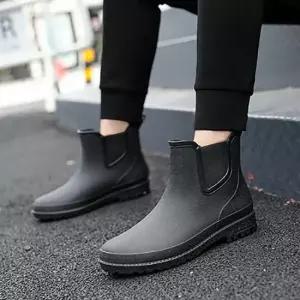 남성 심플 장화 레인부츠 데일리 미들 패션 장마 신발 남성장화 심플장화 남성레인부츠