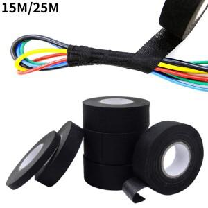 자동차 케이블 테이프 하네스 배선 직조 보호용 내열성 접착 천 15 롤 9mm 15mm 30mm 38mm