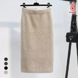 KARRA 헤어리밴딩니트스커트_A5W0641