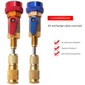 R134a R12 자동차 에어컨 밸브 코어 제거설치 도구 - 냉매 방출 없음 압력 교체 수리에 안전