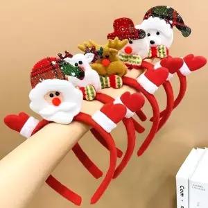 크리스마스 머리띠 크리스마스파티 산타복 연말파티 헤어밴드 루돌프 산타 눈사람
