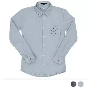 남방 긴팔 남자남방 남녀공용 빅사이즈 스트라이프 (WFG08O8)