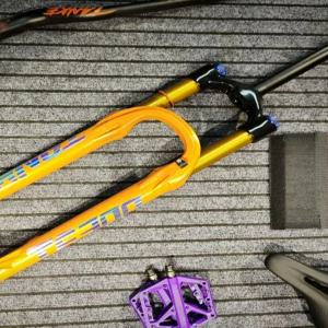 산악자전거 앞쇼바 서스펜션 포크 탄소강 프론트 와이어 앞바퀴