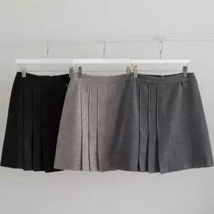 KSK1820여성 겨울 플리츠 A라인 미니스커트 데이트룩 러블리