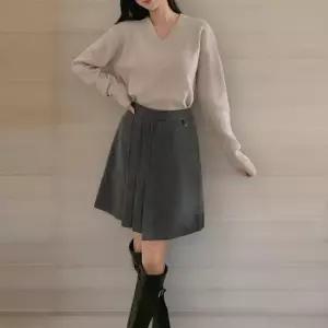 KSK1820여성 플리츠 A라인 겨울 스타일 러블리 미니 스커트