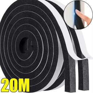 자체 접착 스폰지 도어 창 씰 스트립 절연 음향 폼 Weatherstrip 가정용 방풍 방음 테이프