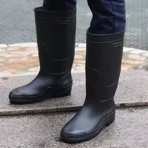 남성용 방수 롱레인부츠 미끄럼방지 작업용 장화