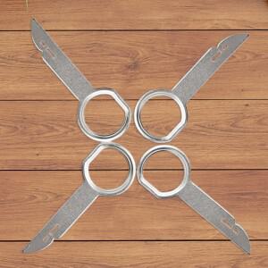 자동차 오디오 제거 키 CD DVD 라디오 스테레오 도구 스테인레스 스틸 설치 분해 아우디 호환 포드용 4 개